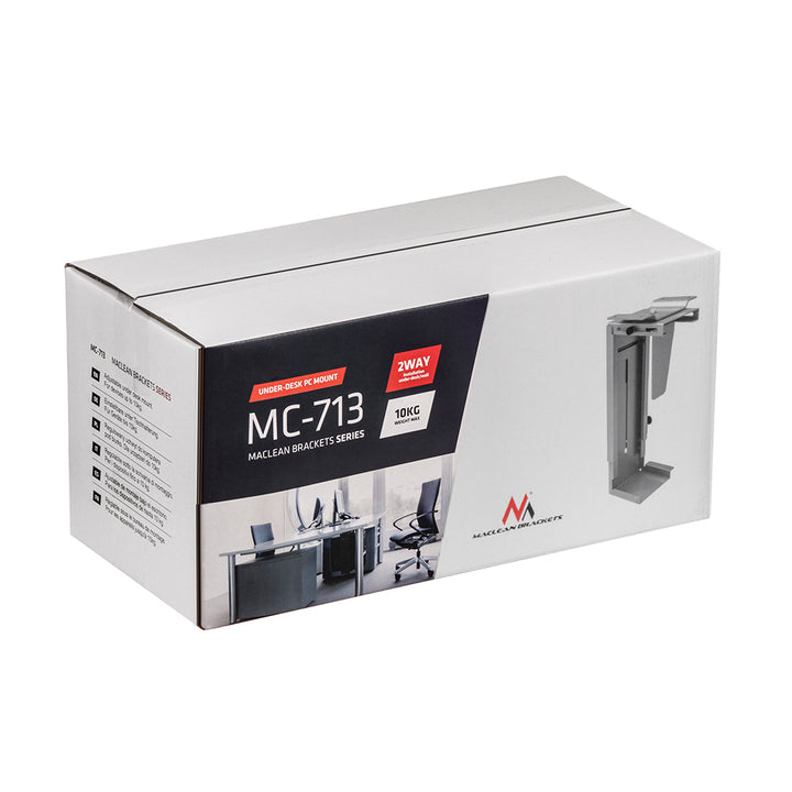 Držák pro počítač PC Maclean MC-713S stolní šedý kvalitlní