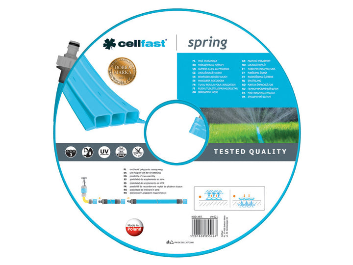 Zahradní hadice Cellfast Spring 15m, tříkanálový