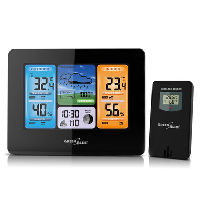 Bezdrátová meteorologická stanice GreenBlue GB522 WiFi fáze měsíce