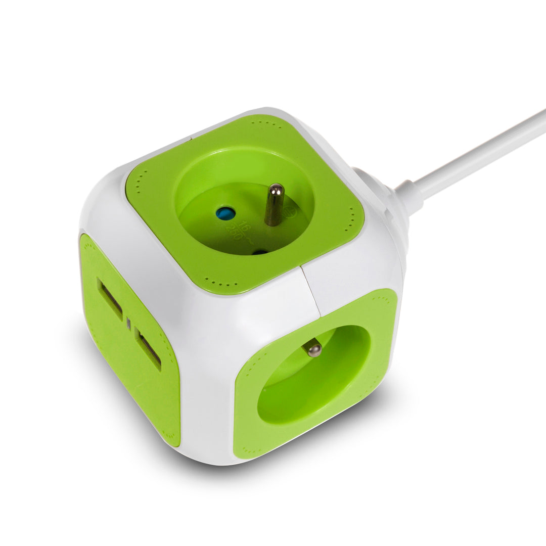 4-pólový proudový konektor MagicCube, 2 vstupy USB 1,4m GreenBlue GB118