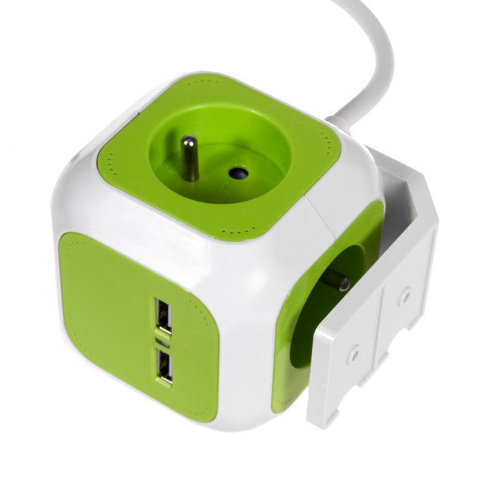 4-pólový proudový konektor MagicCube, 2 vstupy USB 1,4m GreenBlue GB118