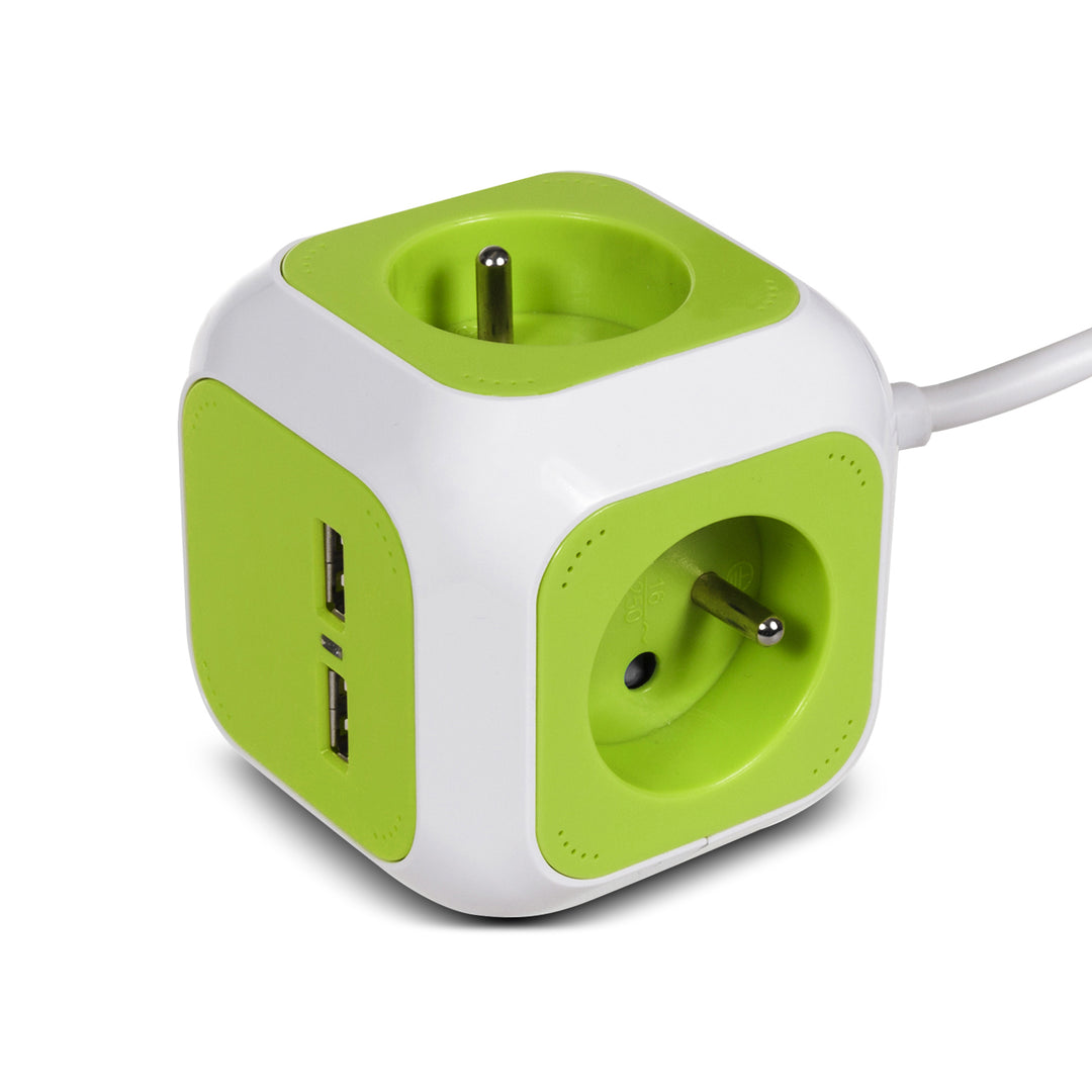 4-pólový proudový konektor MagicCube, 2 vstupy USB 1,4m GreenBlue GB118