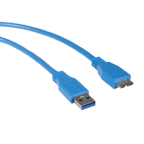 Kabel USB 3.0 0,5 m AM-microBM modrý Maclean MCTV-586
