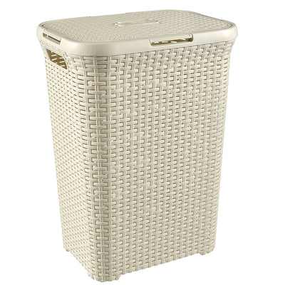 Koš na pradlo Curver Natural Style 60l krémový velká kapacita