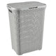 Curver koš na prádlo, prolamovaná konstrukce, 60 l, světle šedý, Natural Style