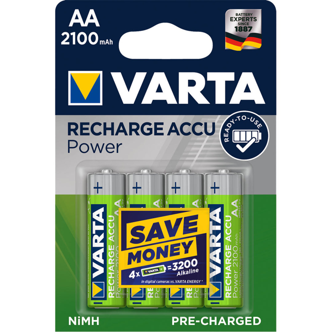 Dobíjecí baterie VARTA READY2USE R6 AA 2100mAh 1.2, 4 ks