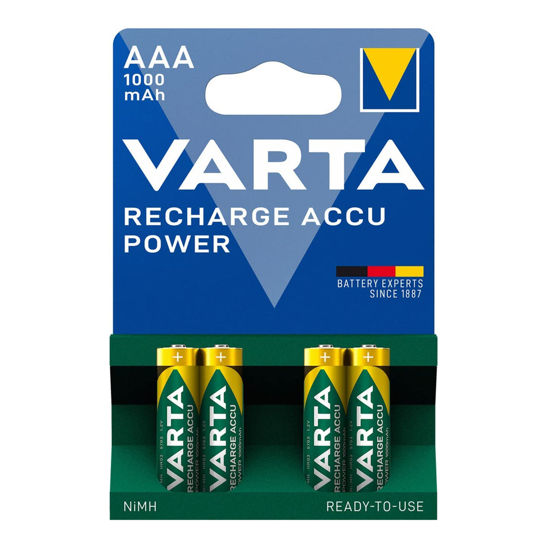 4x baterie Varta Ready2use R3 / AAA 1000mAh s velmi dobrou životností