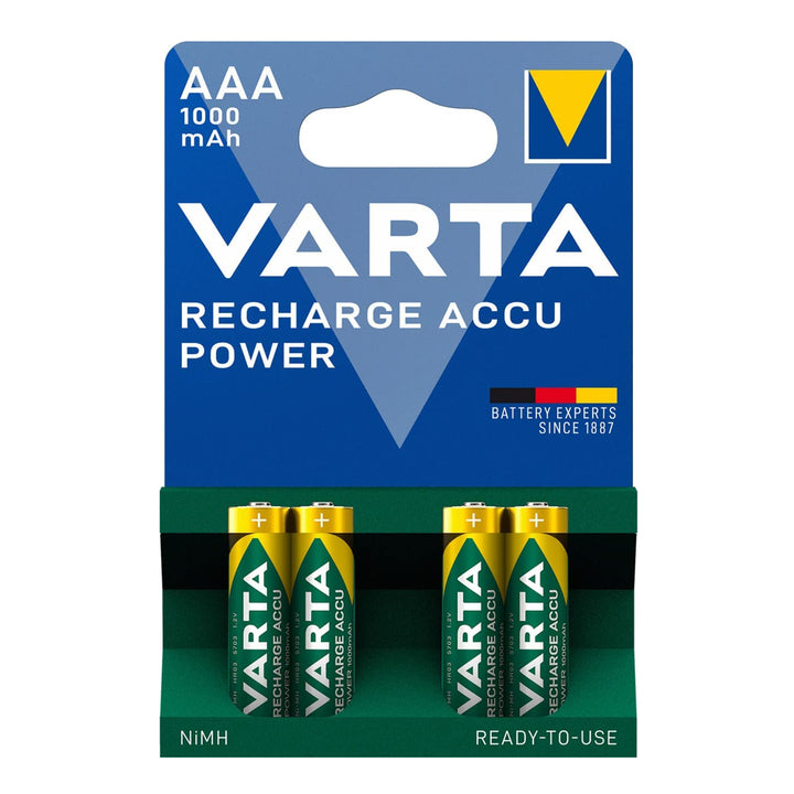 4x baterie Varta Ready2use R3 / AAA 1000mAh s velmi dobrou životností