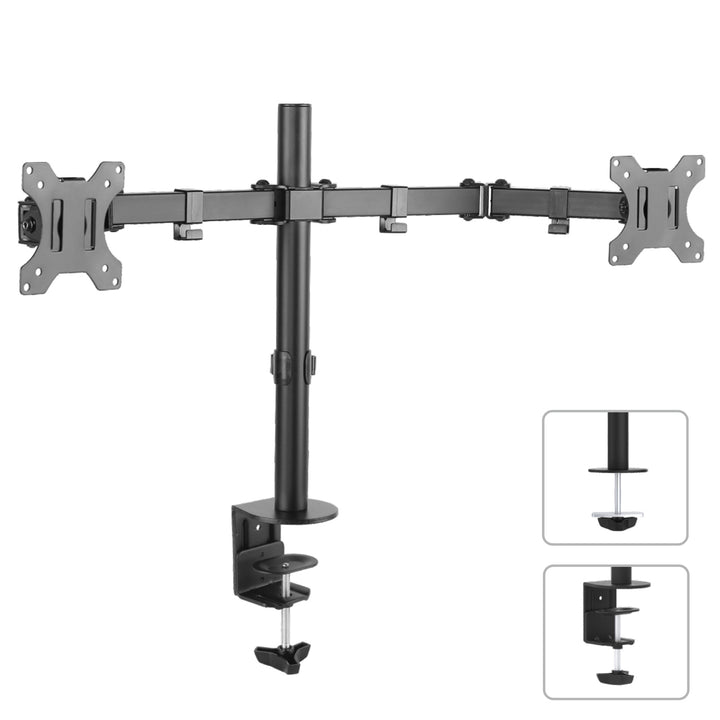 Dvojitý držák pro LCD monitory Maclean MC-754 13''-32'' max 8 kg VESA 75x75 a 100x100
