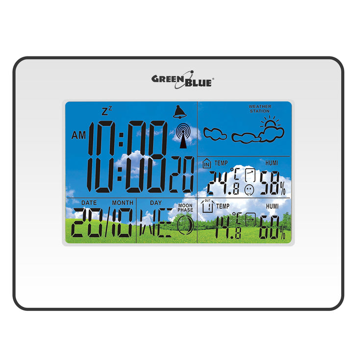 Meteostanice DCF s venkovním senzorem GreenBlue GB147W