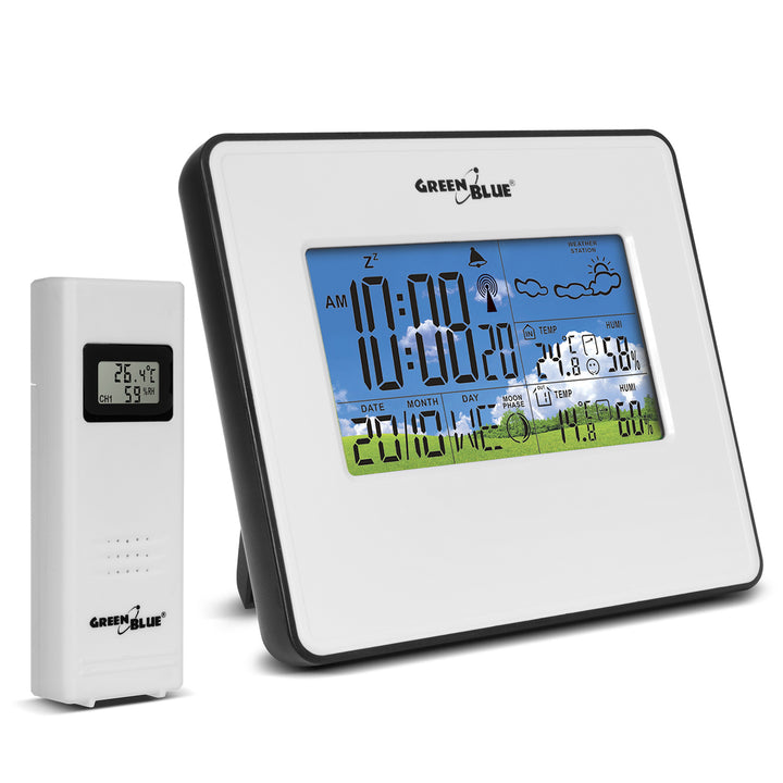 Meteostanice DCF s venkovním senzorem GreenBlue GB147W