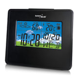 Meteostanice hodinový kalendář měsíc fáze GreenBlue GB148B černá