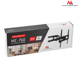 Držák Maclean pro TV nebo monitor, univerzální, max. VESA 400x400, 26-65", 30 kg, černý, MC-760
