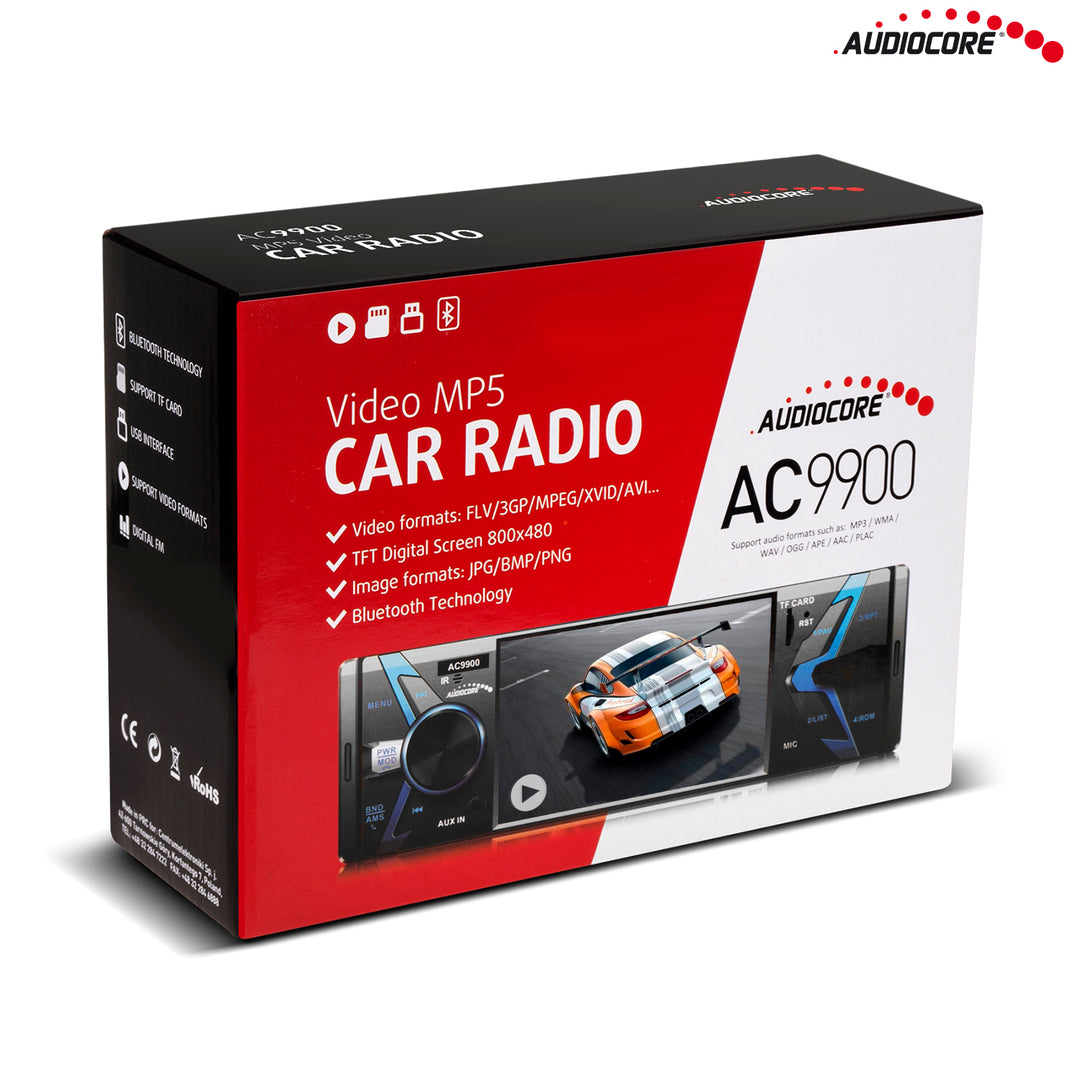 Autorádio Audiocore AC9900 MP5 AVI DivX Bluetooth hadsfree + ovladač