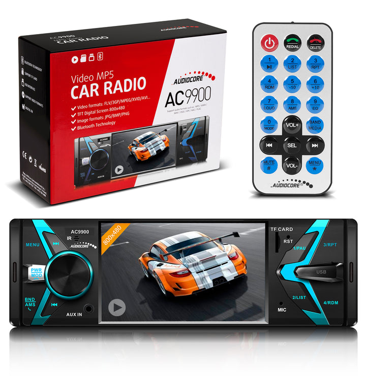 Autorádio Audiocore AC9900 MP5 AVI DivX Bluetooth hadsfree + ovladač