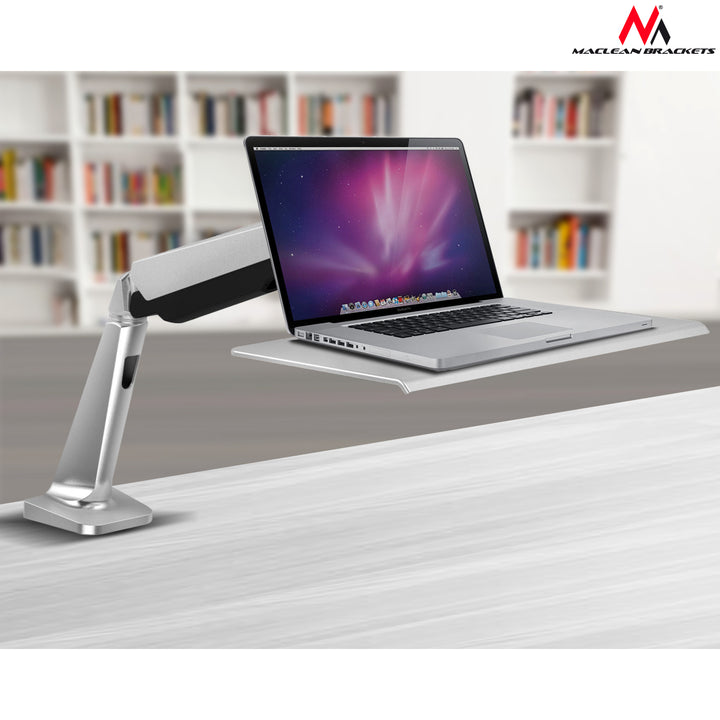 Stolní držák pro laptop Maclean 11"-15,6“ 8 kg MC-767 pro práci ve stoje i v sedě
