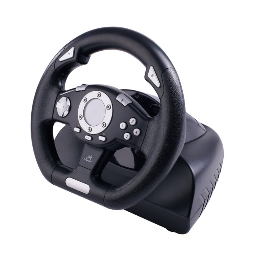 Závodní volant pro PC USB SIERRA TRACER pedály + hra