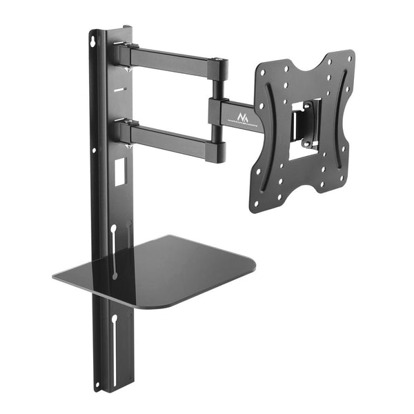 Držák na TV s policí na DVD Maclean, VESA 200x200, 23"-42", 30 kg, MC-771