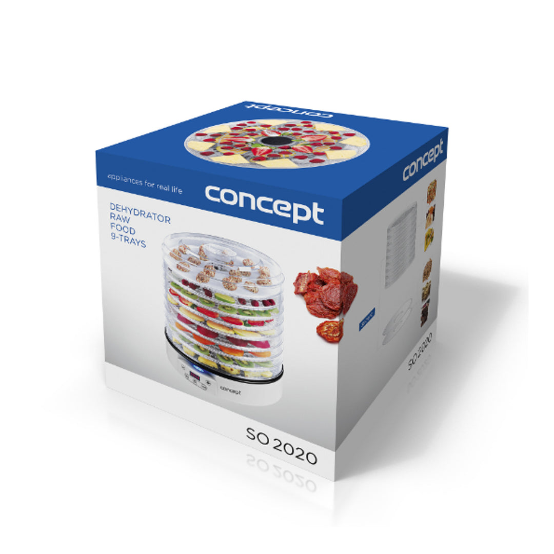 Sušička ovoce zelenina houby 9 sit CONCEPT SO2020 SUŠIČKA OVOCE RAW FOOD
