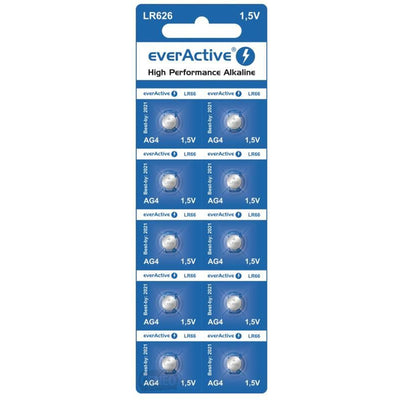 Baterie AG4 G4 LR626 LR66 BL166 everActive 1 kus v baleni