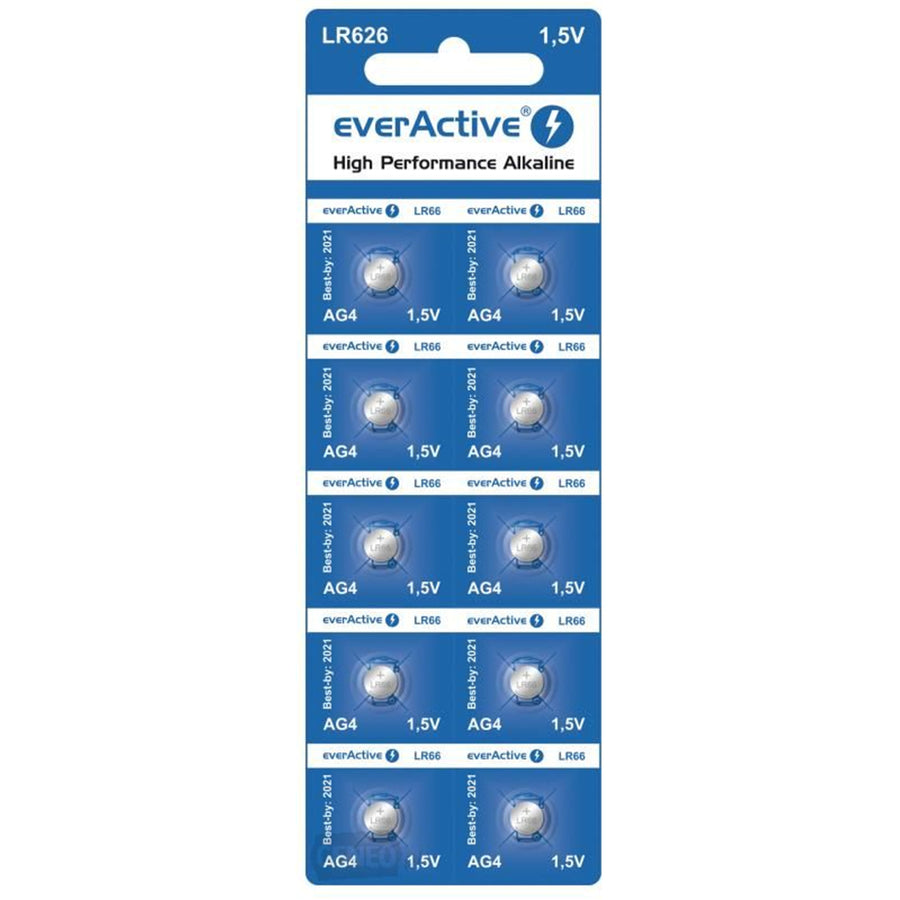 Baterie AG4 G4 LR626 LR66 BL166 everActive 1 kus v baleni