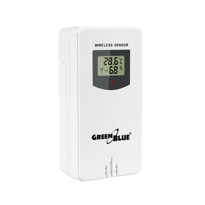 Bezdrátová meteorologická stanice 9 barev GreenBlue GB151 DCF VA LCD