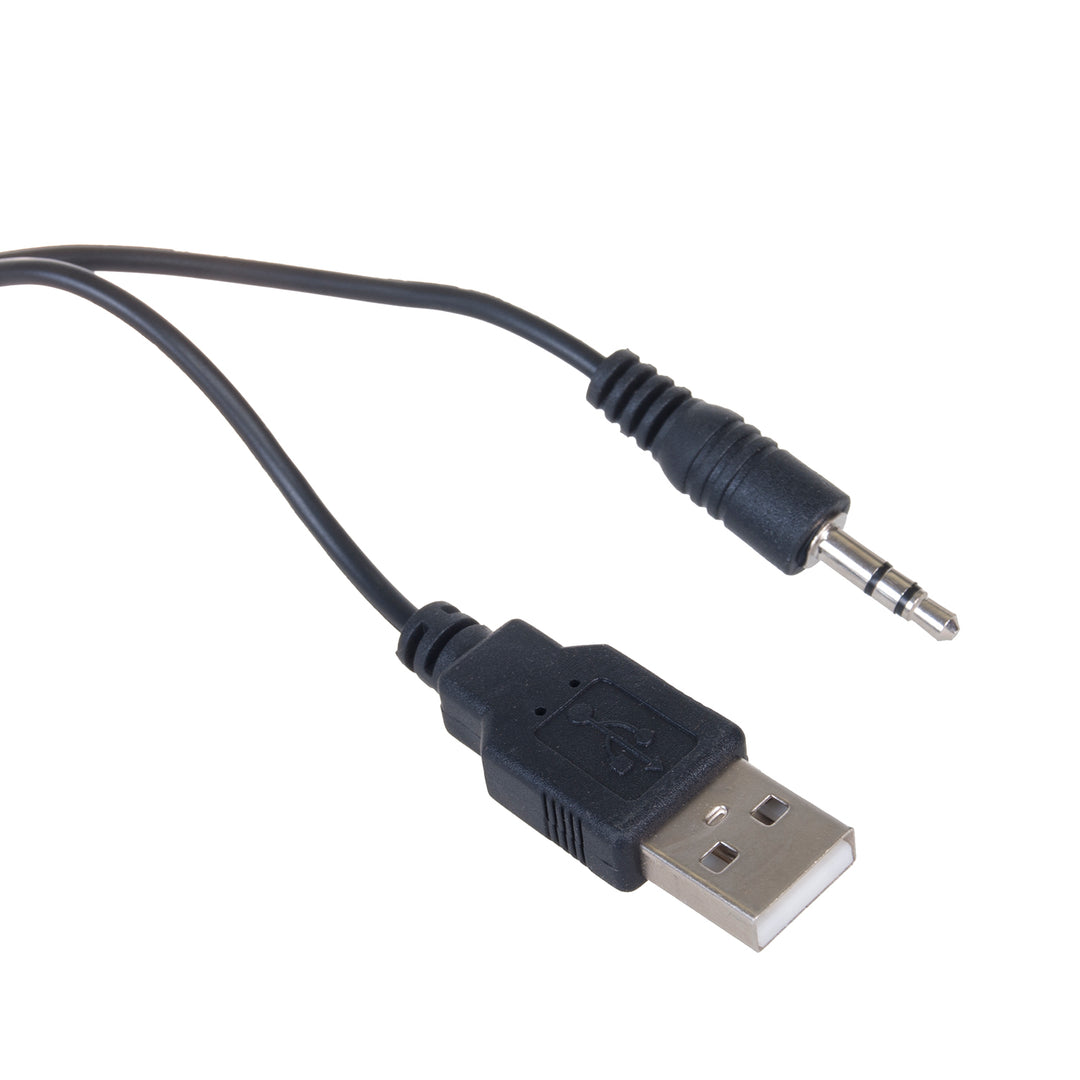 Počítačové reproduktory 6W USB minijack černá Audiocore AC835 LED