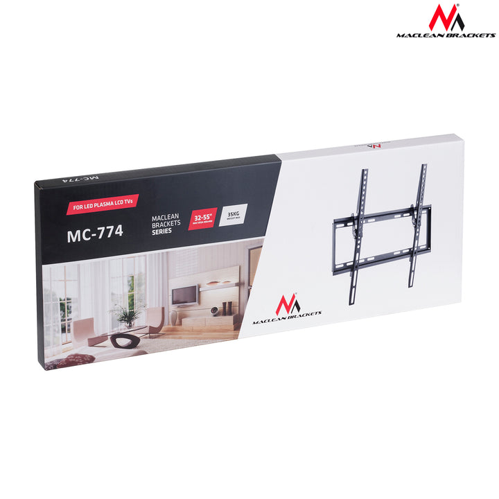 Nástěnný držák TV 32''-55'' max Vesa 400x400 35kg Maclean MC-774