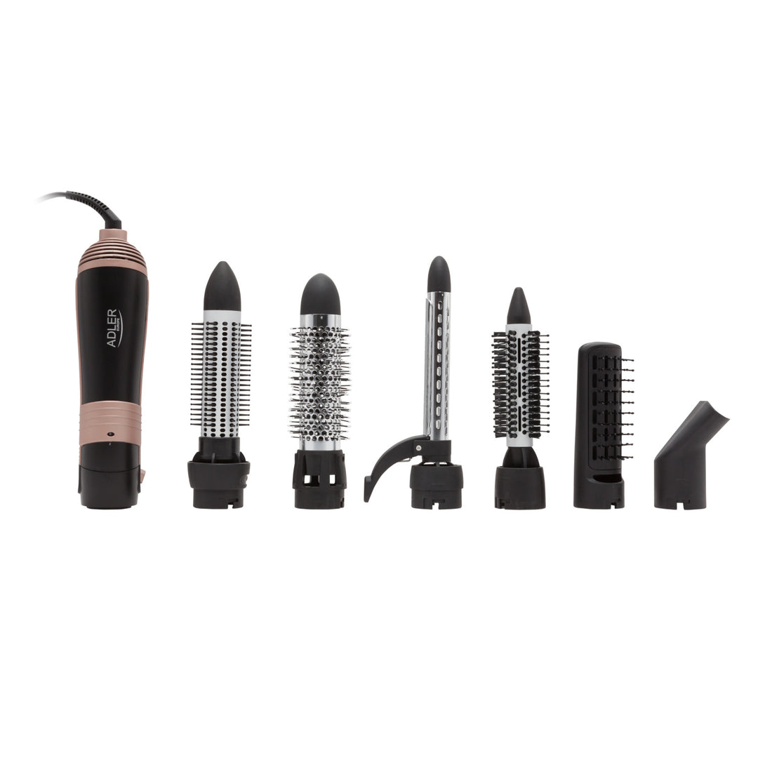 Adler kulma na vlasy, multifunkční, 6 nástavců, 2 nastavení teploty, 1000W, AD 2022