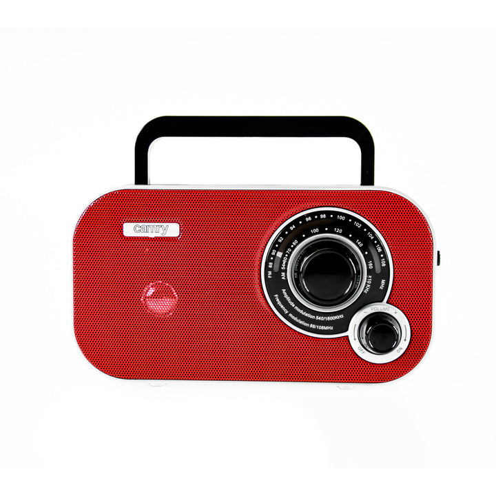 Malé retro AM/FM přenosné rádio CR1140 Camry červené