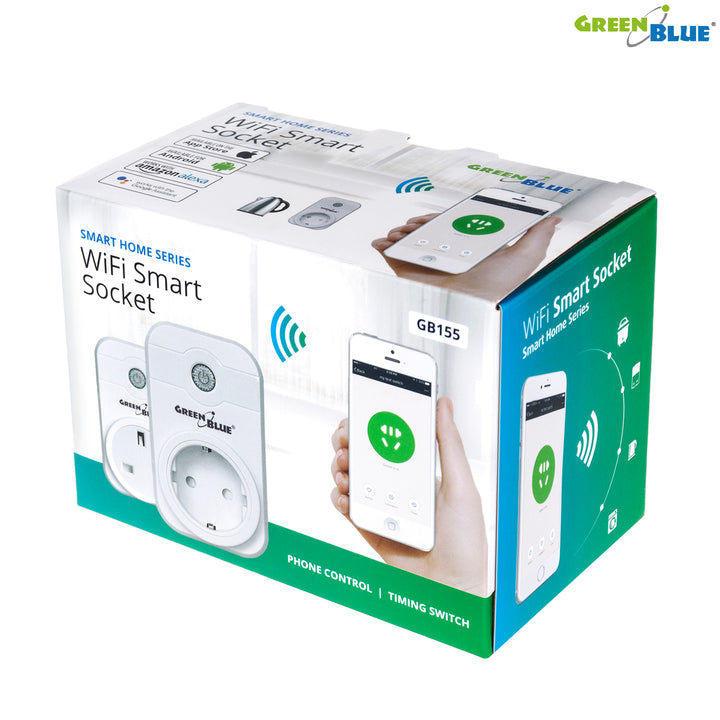 Dálkově ovládaná WiFi zásuvka GreenBlue GB155G (Německo)