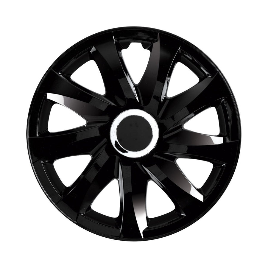 NRM DRIFT 15" univerzální kryty nábojů černý lak 4 kusy