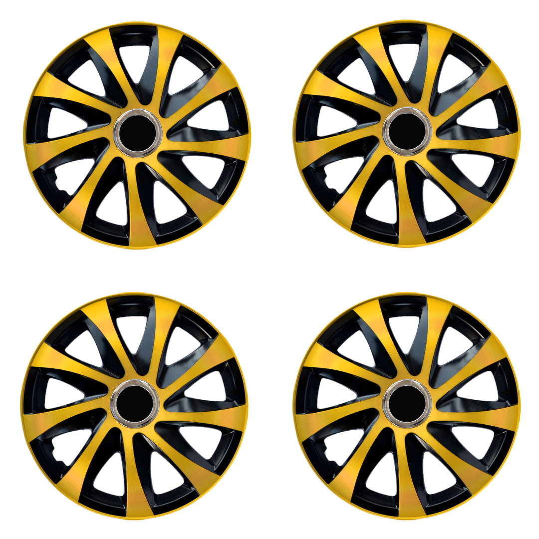 Poklice na kola 15" NRM Drift Extra plastové, zlato-černé