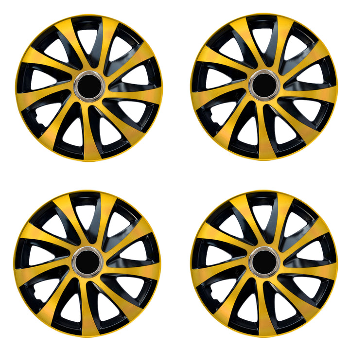 Poklice na kola 15" NRM Drift Extra plastové, zlato-černé