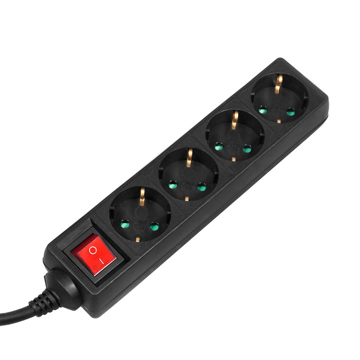 Prodlužovací kabel Extension 4 zásuvky  3 m  německý typ  Maclean MCE196G 3500W
