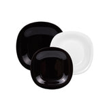 Jídelní set Carine Neo White & Black 18 kusů LUMINARC