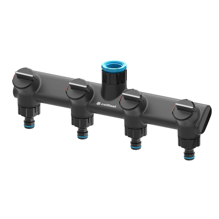 Čtyřnásobný dávkovač Cellfast Ergo 53-240 pro kohouty se závitem 3/4 "a 1"