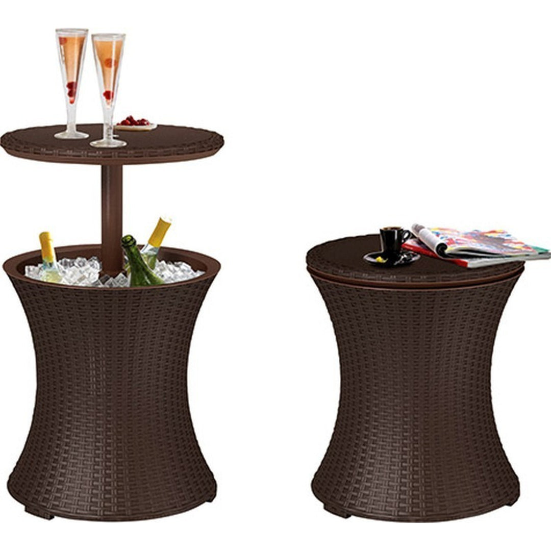 Zahradní bar / stůl Keter Cool Bar Ratan - tmavě hnědý