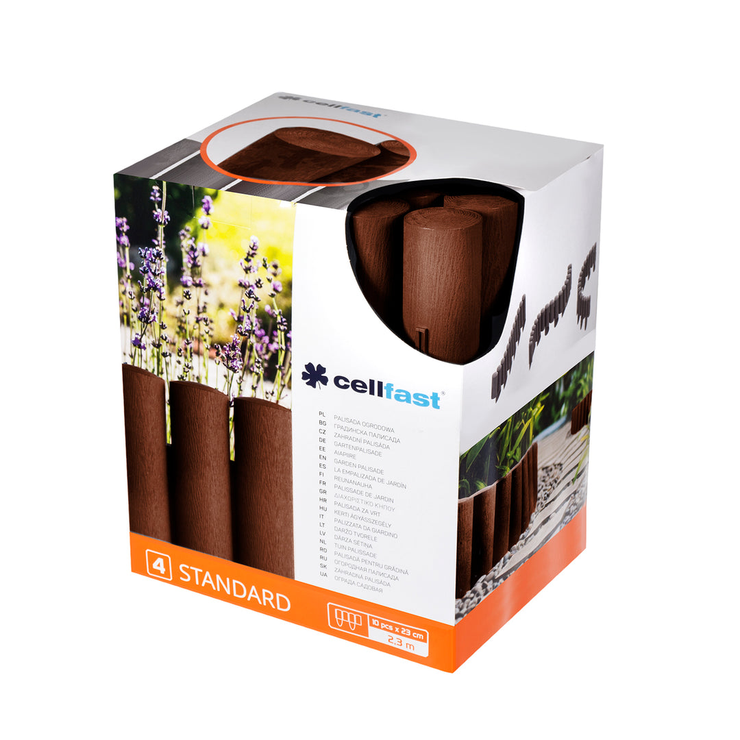 Zahradní palisáda Cellfast Eco Brown 2,3 m - hnědá