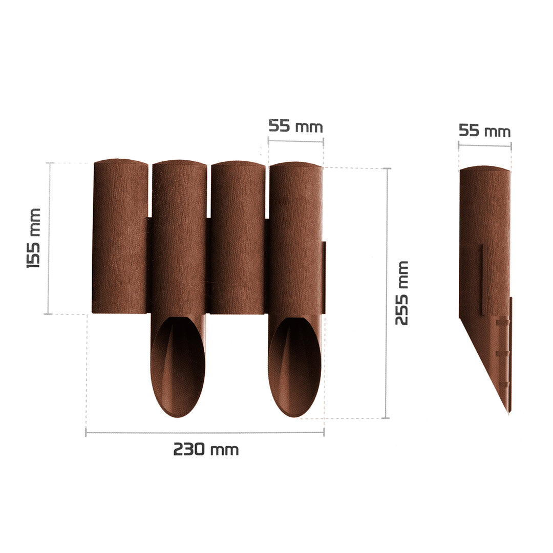 Zahradní palisáda Cellfast Eco Brown 2,3 m - hnědá