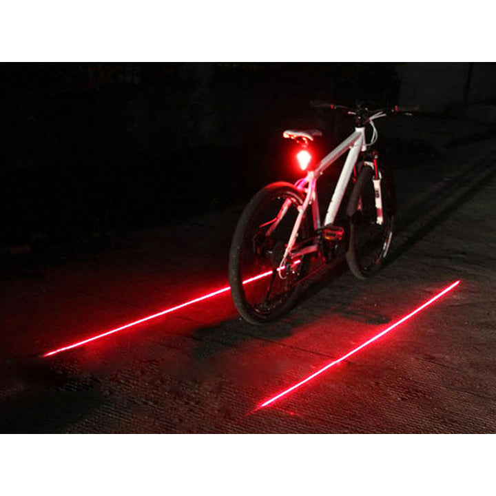 Maclean Energy MCE208 5x LED světlo na kolo s laserovým obrysem 7 režimů