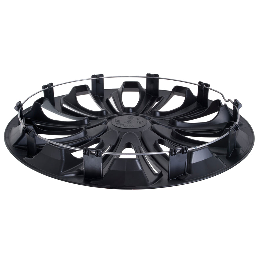 15" NRM STRONG černé matné univerzální kryty nábojů 4 kusy