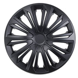 15" NRM STRONG černé matné univerzální kryty nábojů 4 kusy