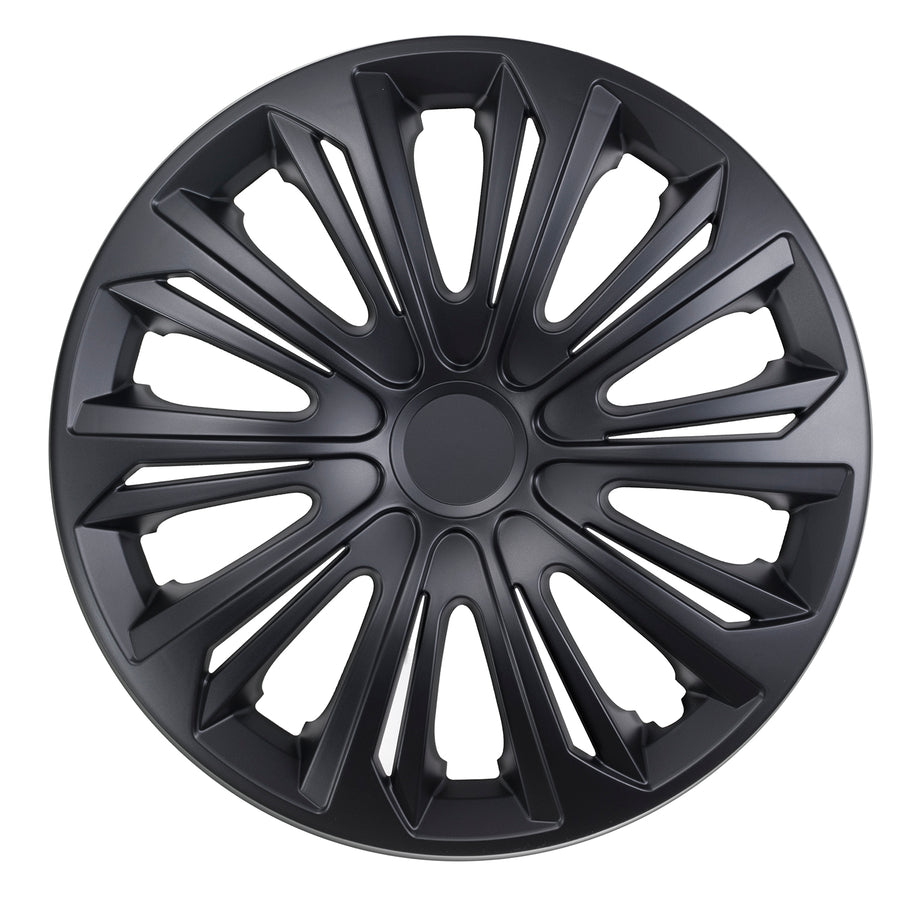 15" NRM STRONG černé matné univerzální kryty nábojů 4 kusy