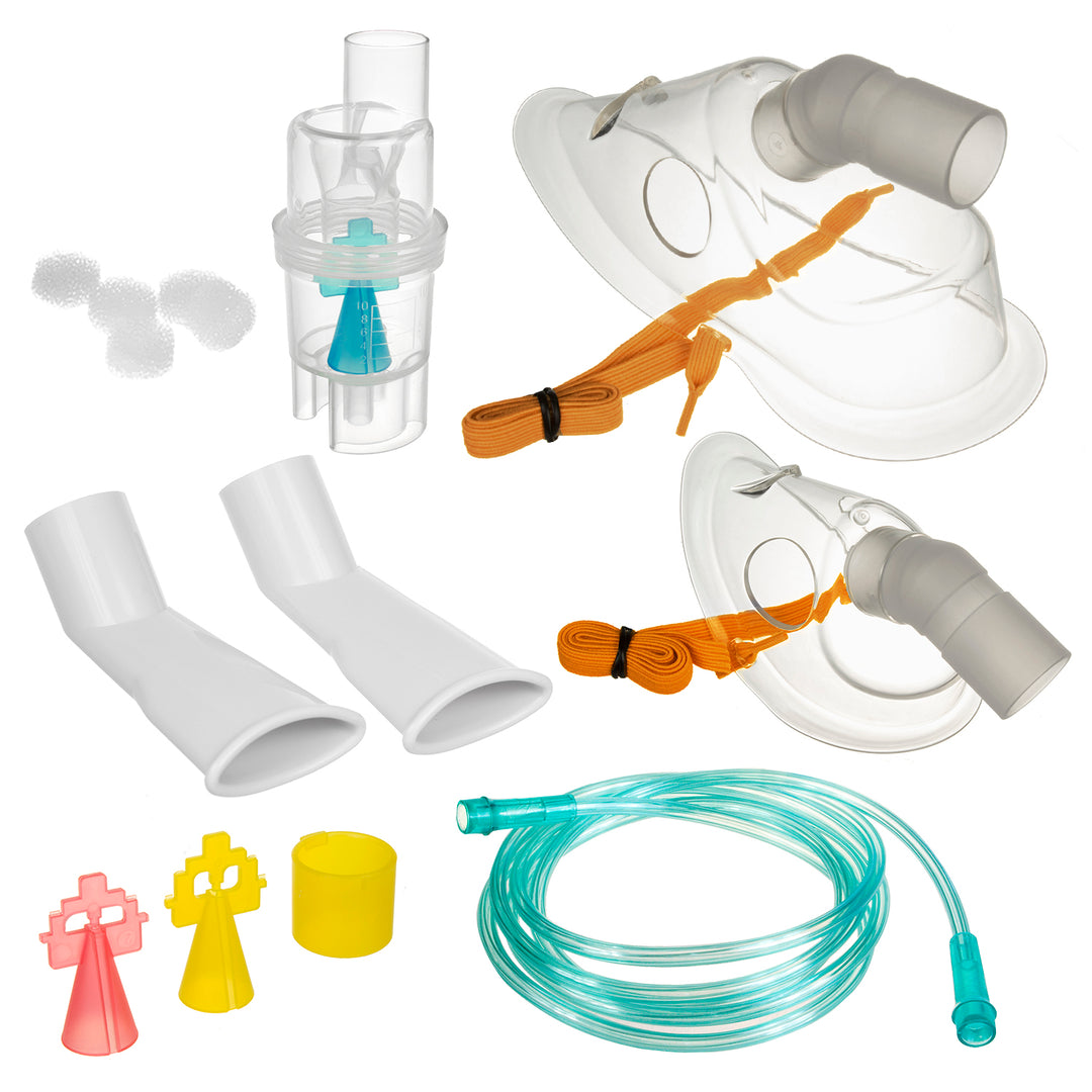 Sada příslušenství k inhalátoru, masky, nebulizer, šňůra, filtry, špičky nosu Little Doctor LD-SET3