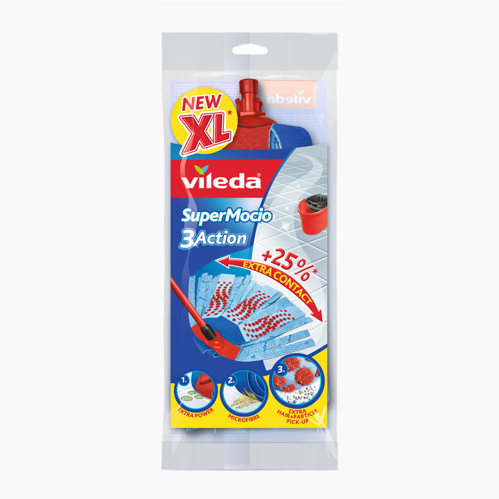 Vileda Super Mocio 3Action Velur vložka pro mop kvalitu