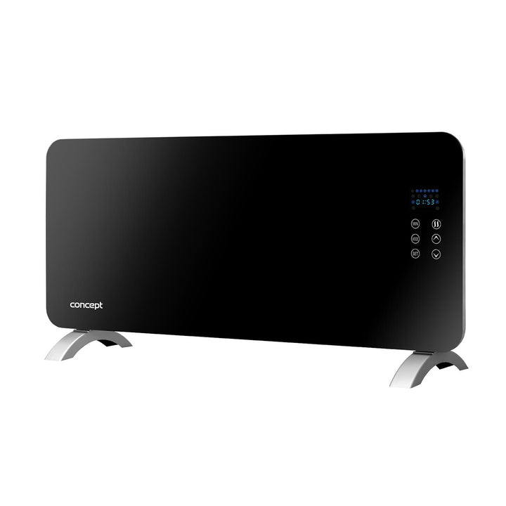 CONCEPT KS4010 KONVEKTOR SKLENĚNÝ S MONTÁŽÍ NA ZEĎ A DÁLKOVÝM OVLÁDÁNÍM ČERNÝ