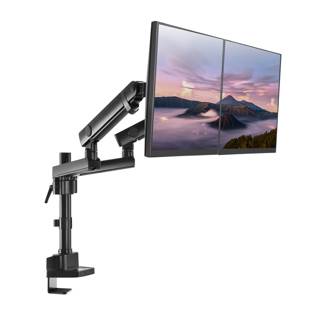 Stolní držák pro 2 LCD monitory LED s Maclean MC-812 17-32 "2x8kg vesa 75x75 a 100x100