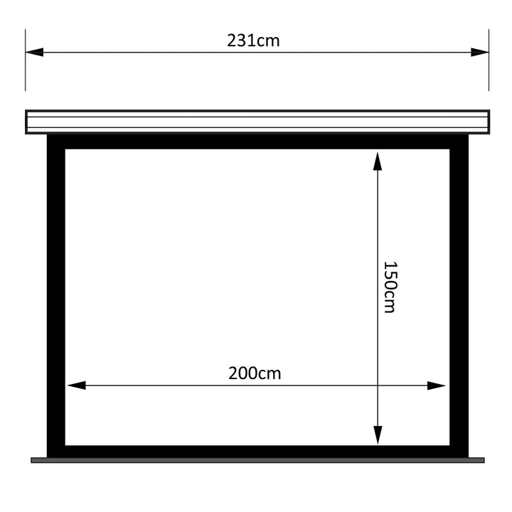 Maclean Premium MC-992 200 x 150 cm 100" napínací elektrické síto