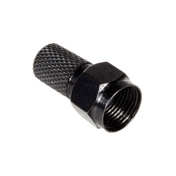 Zástrčka F satelitní profesionální 1 ks 6,8 mm RG5,9, RG6 černý nikl s těsněním Maclean TV Systems MCTV-903